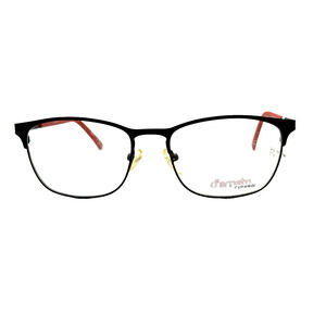 DAMATO DW5151 BLACK RED EYEGLASSES FRAMES 53-17-140 RX READY UNISEX